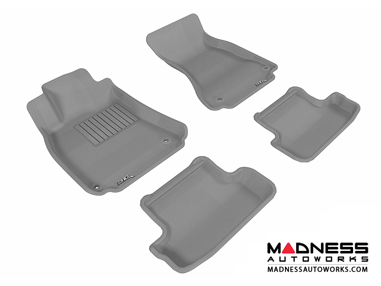 Audi A5/ S5 Floor Mats (Set of 4) - Gray by 3D MAXpider (2009-2015)